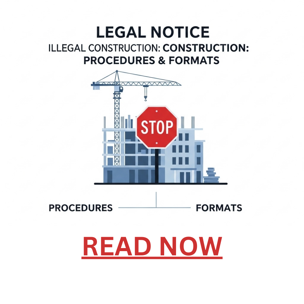 Legal Notice for Illegal Construction: Procedures and Formats Explained