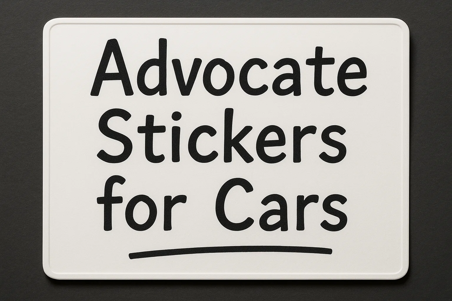 Using Advocate Stickers for Cars and Vehicles – The Law Behind It